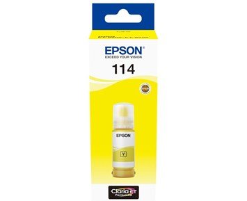 Epson-114 EcoTank Yellow Ink bottle-Gult påfyllingsblekk Epson 114-Printing ink, toner & paper-Blekkpatroner