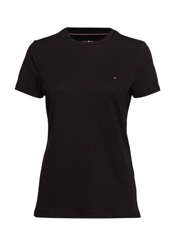 Heritage Crew Neck Tee T-shirts & Tops Short-sleeved Svart Tommy Hilfiger*Betinget Tilbud
