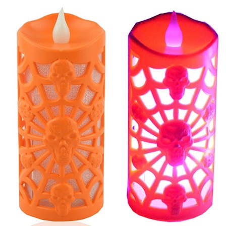 Candle Light Pumpkin Skull D D