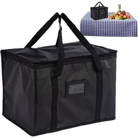 Blød køletaske, 50L stor køletaske, picnictaske, termisk madleveringstaske, isoleret taske, køletaske til camping, grill, familie, udendørsrejser