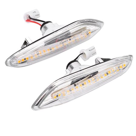 LED-broms- och blinkersida-markörlampa för E82 E88 E60 (Transparent)
