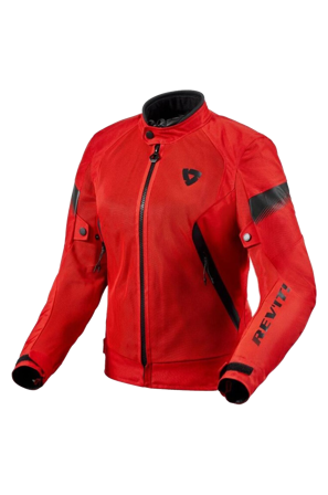 Kurtka Motocyklowa Rev'It! Control Air H2O Damska Czerwony/Czarny 40