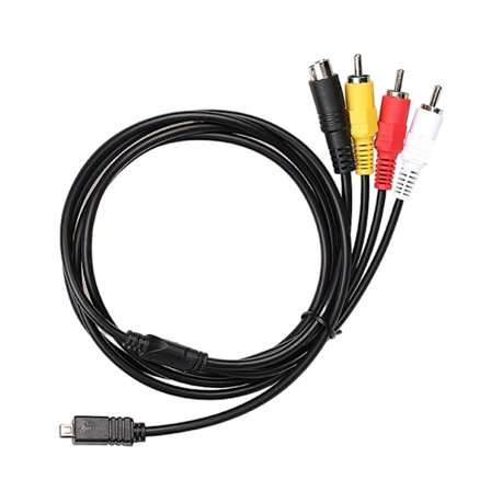Mini USB til 3 RCA-kabel for Sony Handycam videokamera DCR-DVD Audio Video Transfer