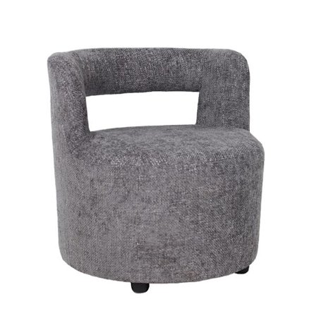 Vaaleanharmaa Chenille-nojatuoli – 67x66x67,5 cm