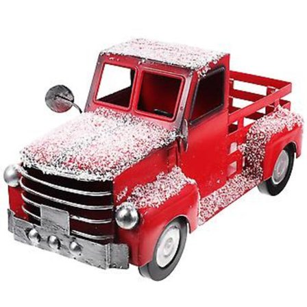 Juledekorasjon Xmas Rød Lastebil Modell Metall Lastebil Modell Julegave