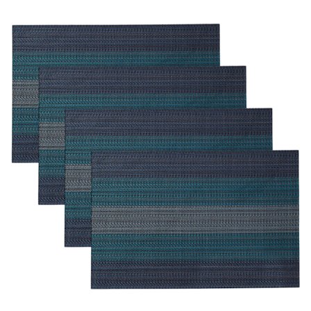 Let at rengøre vævet dækkeserviet indendørs/udendørs dækkeserviet vaskbar PVC bordmåtte