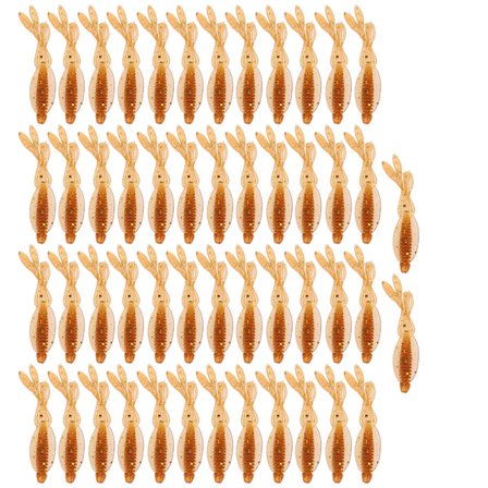 5 Pose Kunstig Simulation Flere Haler Blød Orm Lokkemad Udendørs Fisketilbehør brun