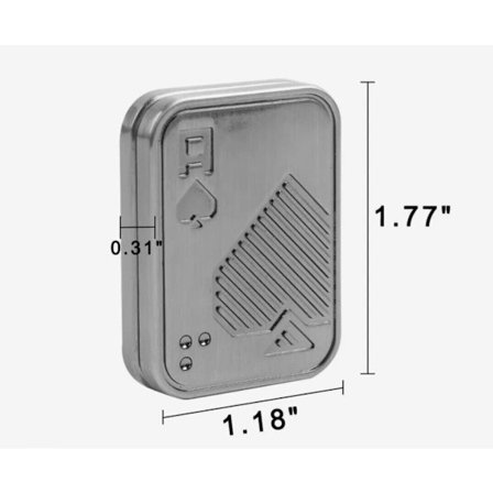Poker Card Fidget Toy EDC Clicker Aces Slider Push Card Decompression