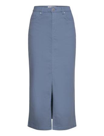 Vmwild Lucky Hr 7/8 Clr Skirt Lcs Knälång Kjol Blue Vero Moda
