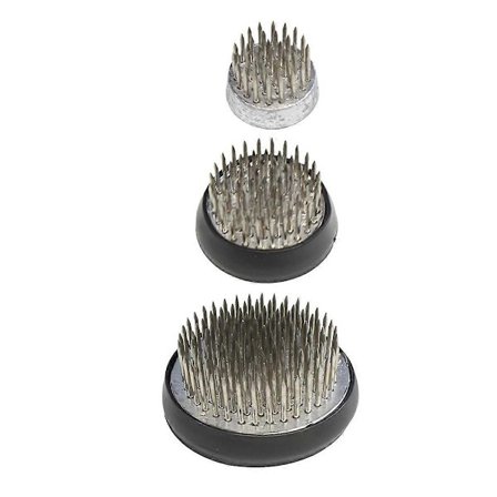 Blomsterfakir i rustfrit stål Kenzan, Rund blomsterfakir i metal Vasearrangør Pindeholder, DIY Blomsterhåndværksarrangement