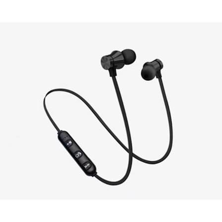 X11 Magnetiska Sport Bluetooth Hörlurar Trådlösa In-Ear för Samtal/Musik - Svart