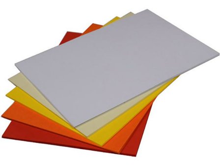 Dekorationskart A4 nyans Gul-Röd 50/fp - Lyreco - Skola och förskola - Hobbypapper - Kartong