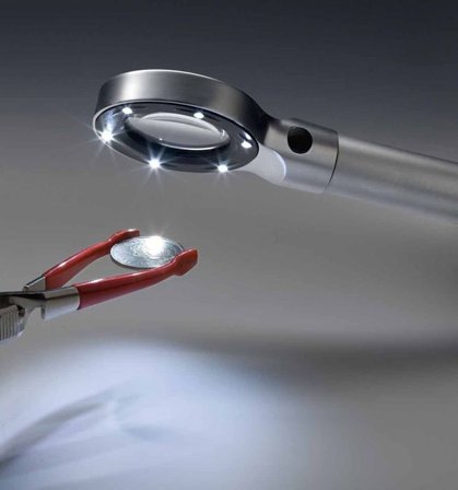 Lys lup med 6 LED lys