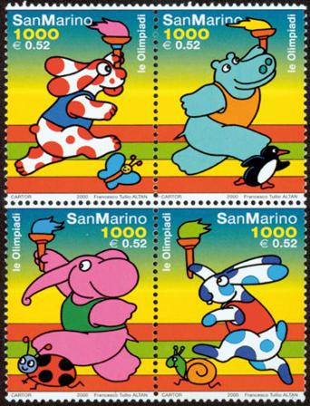 San Marino 2000 - Olympiske lege - Postfrisk sæt 4v