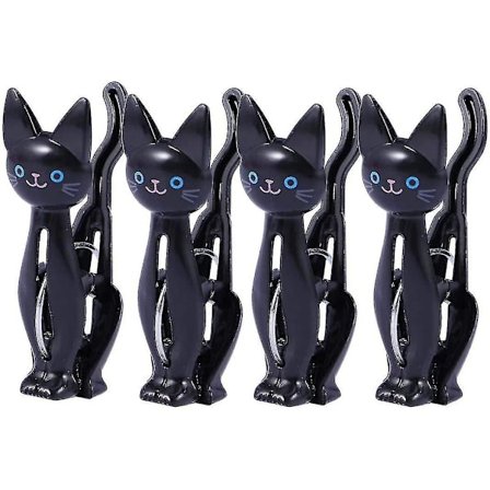 12 stk. Tøj Klemmer Tegneserie Kat Vask Tøjstativer Kreative Klemmer Klemmer Foto Taske Håndklæde Vask Klips Husholdning Forseglings Klips