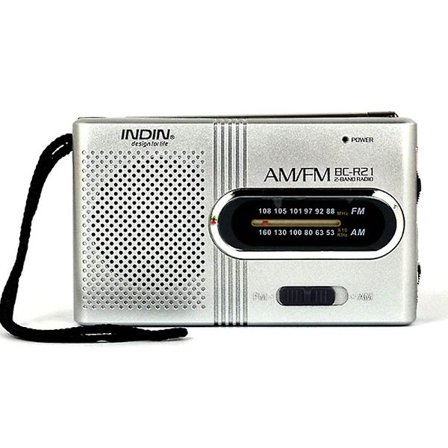 Bærbar radio | Am/fm batteridrevet med fjernmottak for innendørs, utendørs og nødssituasjoner | Radio med høyttaler og hodetelefonkontakt