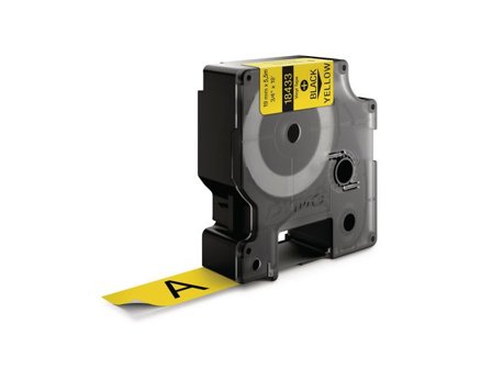 DYMO Tape Rhino vinyl 19mm svart på gul - Lyreco - Kontorsmaskiner - Märkmaskiner och tape - Tape - Dymo Rhino