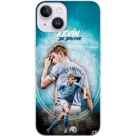 Apple iPhone 14 Plus Genomskinligt Skal Kevin De Bruyne Napoli Belgien fotboll mittfältare kreativ spelmotor snabb beslutsförmåga teknisk kvalitet