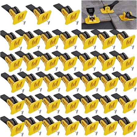 Flise Nivellering Kit, Flise Nivellering System, Nivellering System, 50 Nivellering Kontroller + 50 Stålnåle (1.5mm)