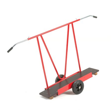 Board trolley PAVE, 2117x1121x540 mm, red