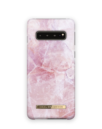 Female deksel, Galaxy S10 Pilion Pink Marble, iDeal of Sweden