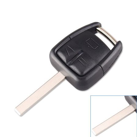 3-knapps bilnyckelbyte skal HU100 blad för Opel