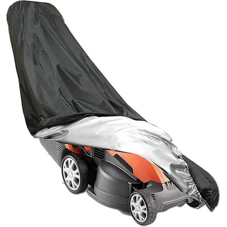 - Universal græsslåmaskinebetræk - 193 * 112 * 63.5cm All-vejr græsslåmaskine beskyttende betræk med snore og opbevaringspose