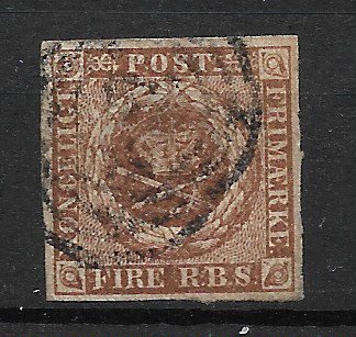 Danmark 1854 - AFA IIId - Stemplet