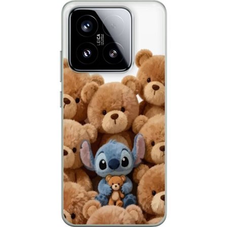 Kompatibel Mobilcover til Xiaomi Xiaomi 15 Sød og sikker illustration med Stitch omgivet af bamser, der skaber en varm og legende følelse for børne