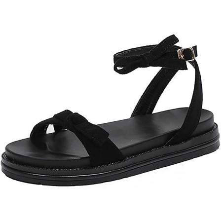 Dam Sandaler-fashion Platta Sandaler Black 39