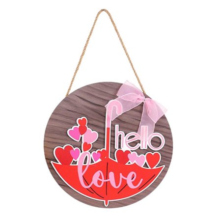 Alla hjärtans dag hängande skylt, dörrdekorationer, krans, skylt, glad alla hjärtans dag, dekoration, krans för bröllop