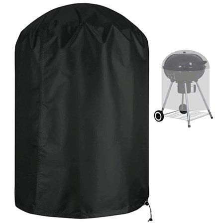 Kettle Bbq-överdrag, Vattentätt runt grillöverdrag, Rivtåligt 420d Oxford-tyg Anti-uv grillöverdrag