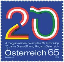 Østrig 2009 - 20-året for grænseåbning - Postfrisk frimærke