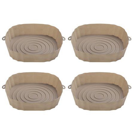 4 st Silikon Airfryer Pot Air Fryers Ugnsbakplåt