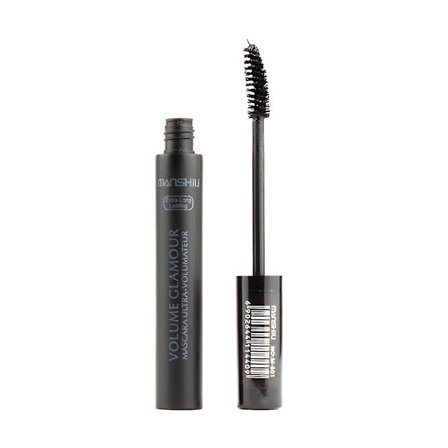 Mansly Curly Black Hair Vattentät Mascara Fiber Volym