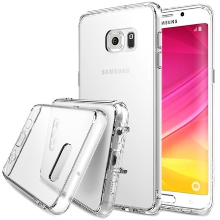 Ringke Fusion Shock Absorption Skal till Samsung Galaxy S6 Edge Plus - Clear