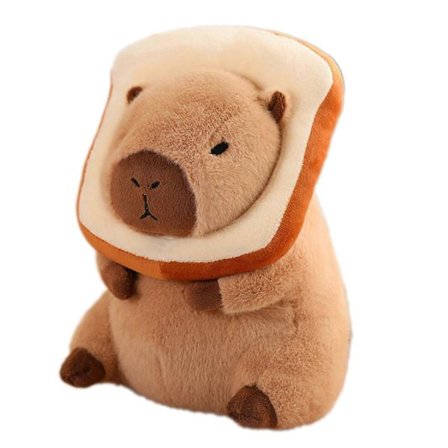 30cm/40cm Capybara Plysjleker Barn Stygge Og Søte Kosedyr Klempute Med Avtakbart Hodeplagg Brødstil