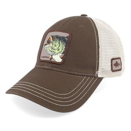 Skillfish - Hnědý trucker Kšiltovka - Laxborre 111 Split Brown/Khaki Trucker @ Hatstore