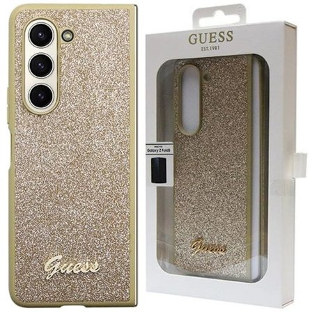 Guess Glitter Script-deksel til Samsung Galaxy Z Fold 5 - Gull
