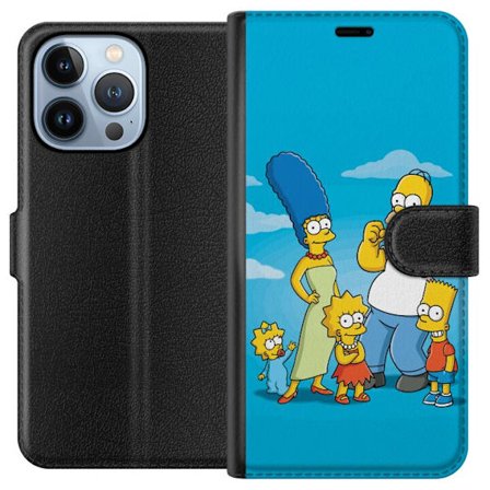 Kompatibelt Lommeboketui til Apple Apple iPhone 13 Pro The Simpsons familieportrett med Homer Marge Bart Lisa og Maggie ikonisk tegnet motiv perfekt f