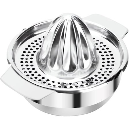 Manuel Citrus Juicer 400 ml Rustfrit Stål Manuel Appelsin Juicer Hånd Citron Juicer Roterende Presse til Presning af Citroner Appelsiner Citrusfrugter