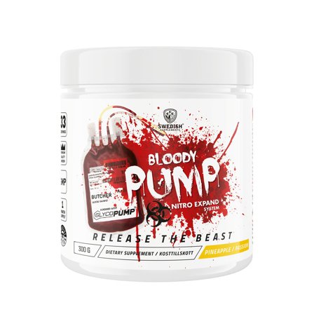 Swedish Supplements Bloody Pump - 300g - PWO, Pre-workout, Kosttillskott, Kosttillskott, Prestationshöjare & PWO