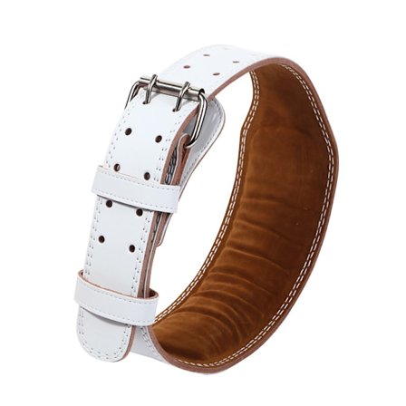 Vektløfterbelte - Laget av imitert skinn, gir korsryggstøtte M-110 cm hvit