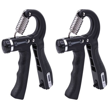 2 kpl / Käsipuristimen vahvistin säädettävällä vastuksella 5-60 kg - Täydellinen