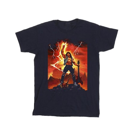 Netflix Girls Stranger Things Hell Guitar Bomull T-shirt 7-8 år