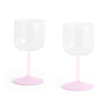 Hay Hay Tint vinglas 2 st, klar/jade/ljusrosa | Dukning & Servering > Glas > Vinglas | Bagaren och Kocken
