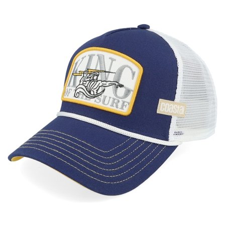 Coastal - Blå trucker Caps - King Surf Navy/White A-Frame Trucker @ Hatstore