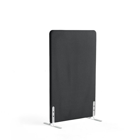 Raumtrenner ZONE, 1360 x 800 x 46 mm, Stoff Rivet, weiße Beine, anthrazit