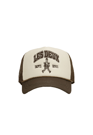 LES DEUX Basketball Player Trucker Cap Kepsar Herr Beige ONESIZE