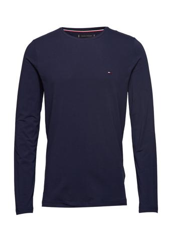 Stretch Slim Fit Lon T-Langærmet Skjorte Blå Tommy Hilfiger